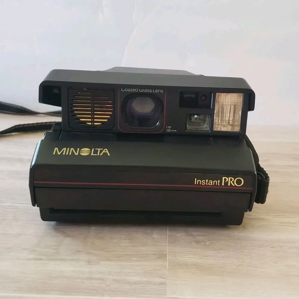 Vintage Minolta Instant Pro Polaroid Spectra Film Camera -not Tested Needs Film